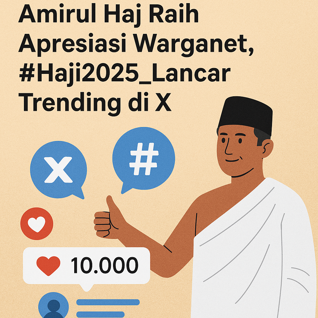 Amirul Haj Raih Apresiasi Warganet, #Haji2025_Lancar Trending di X